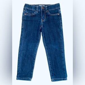 2T Boy Oshkosh Skinny Jeans Adjustable Waist Dark Wash Denim Pants